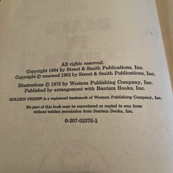 DOC SAVAGE #2 DEATH IN SILVER HARD COVER HC 1975 - Picture 3 of 6